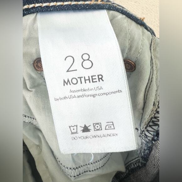 Mother insider crop step fray jeans in not rough enough kick flare HR summer 28 - Picture 11 of 16